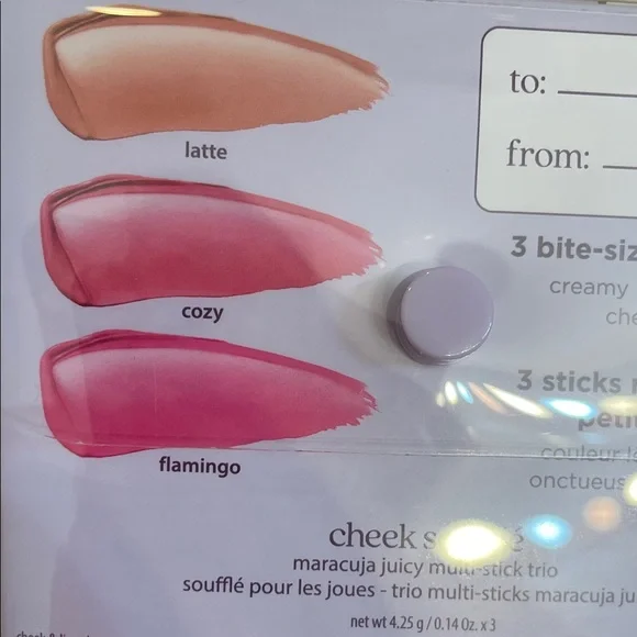 TARTE NIB Kindness Café Multistick Trio Cheek Soufflé in Latte, Cozy & Flamingo - Picture 8 of 10